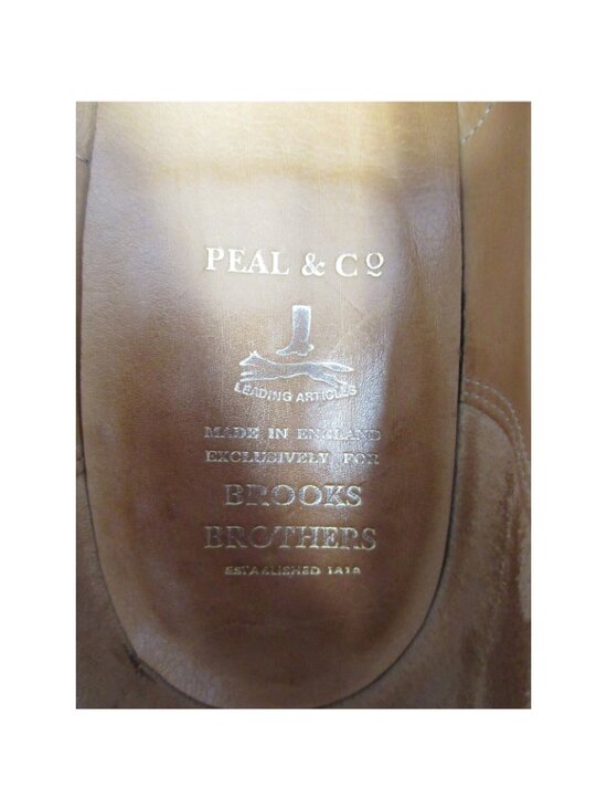Brooks Brothers Peal & Co Shoes 10.5 C 317 Penny Loafer Leather England * main image 4
